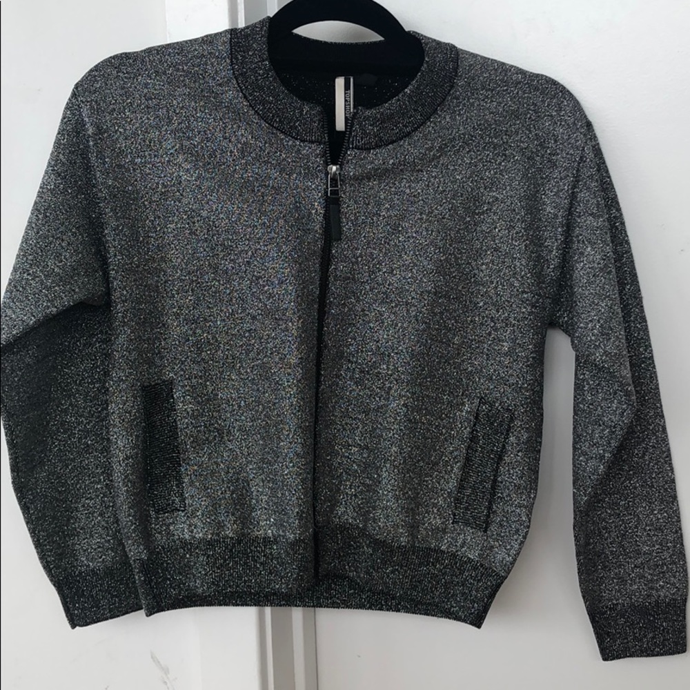 Glitter Bomber Jacket (Topshop)💜